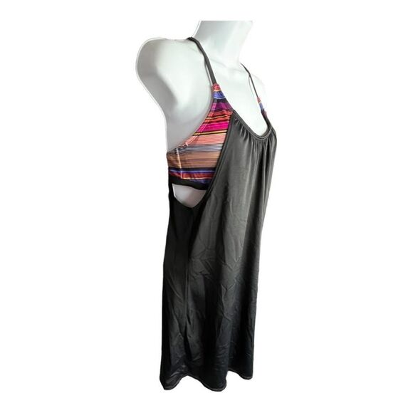 Athleta | Black Multi Blousy Tankini Dress Swim Summer 34 B/C - Picture 3 of 10